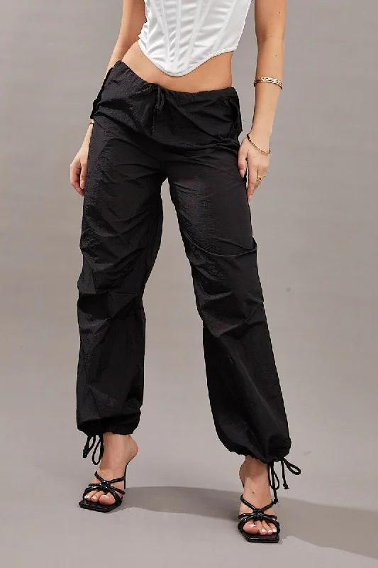 White Utility Relaxed Pant Low Rise