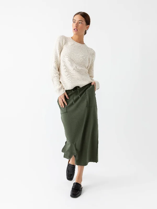 Women's Ultra-Soft Bamboo Midi Skirt