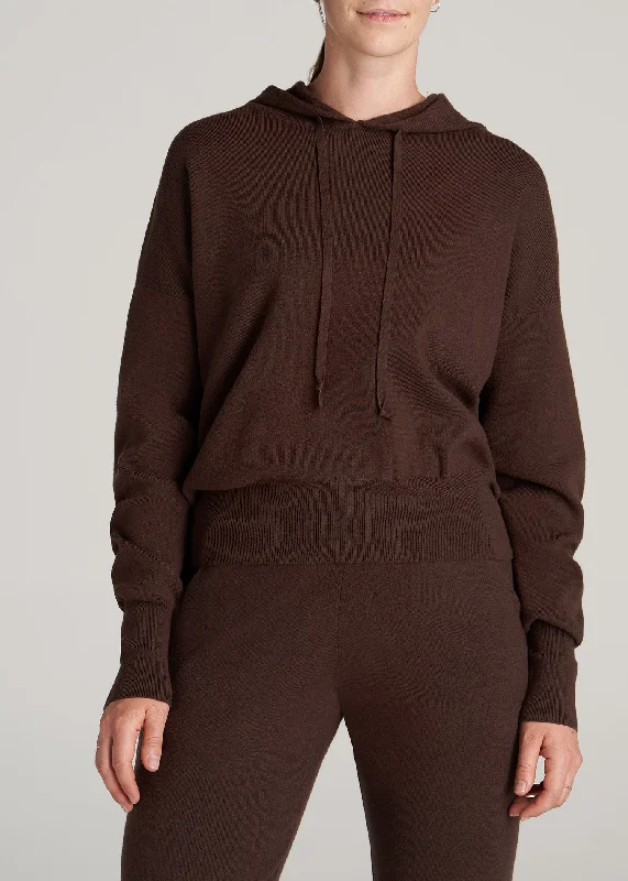 Women's Tall Lounge Hoodie in Chocolate