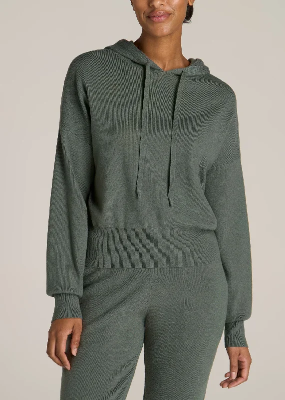 Women's Tall Lounge Hoodie in Malachite Green