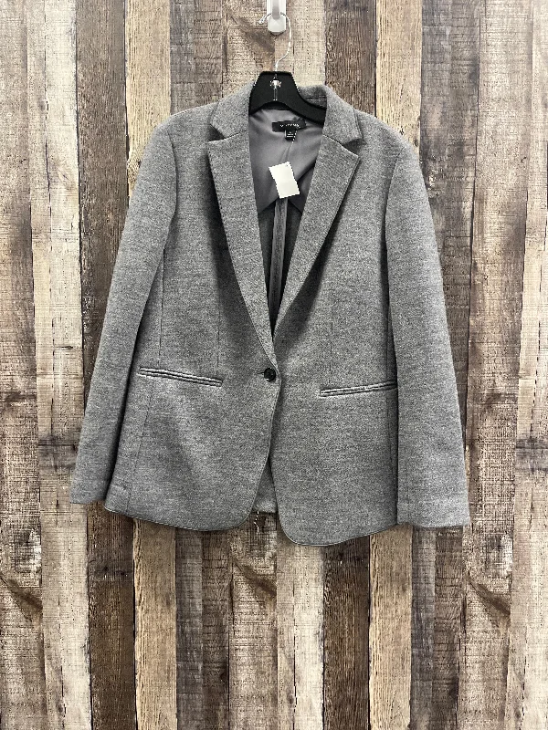 Blazer By Ann Taylor In Grey, Size: M