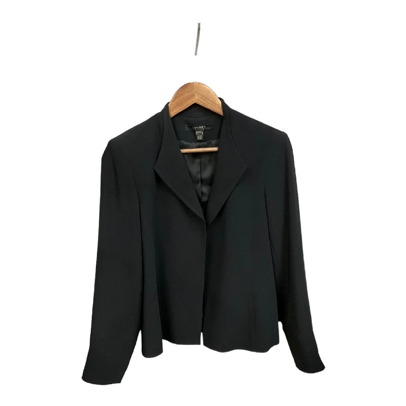 Blazer By Clothes Mentor In Black, Size: 8petite