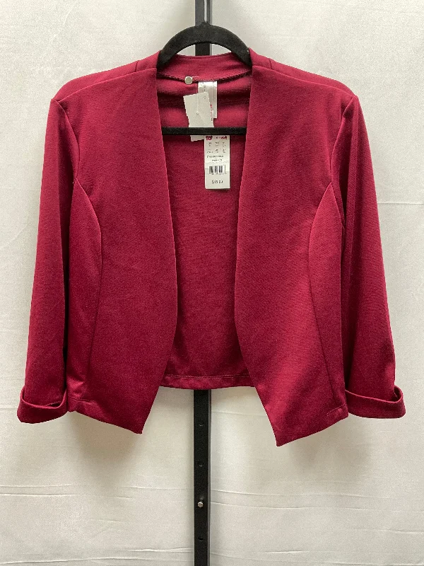 Blazer By Clothes Mentor In Red, Size: L