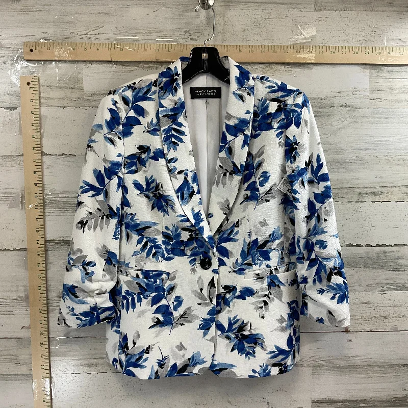 Blazer By Evan-picone In Blue & White, Size: S