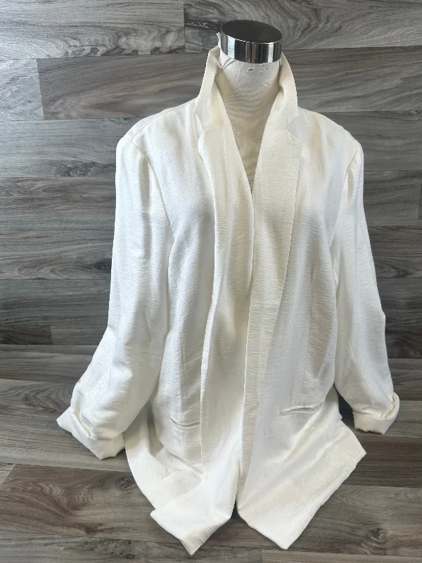 Blazer By Lc Lauren Conrad In Cream, Size: Xxl