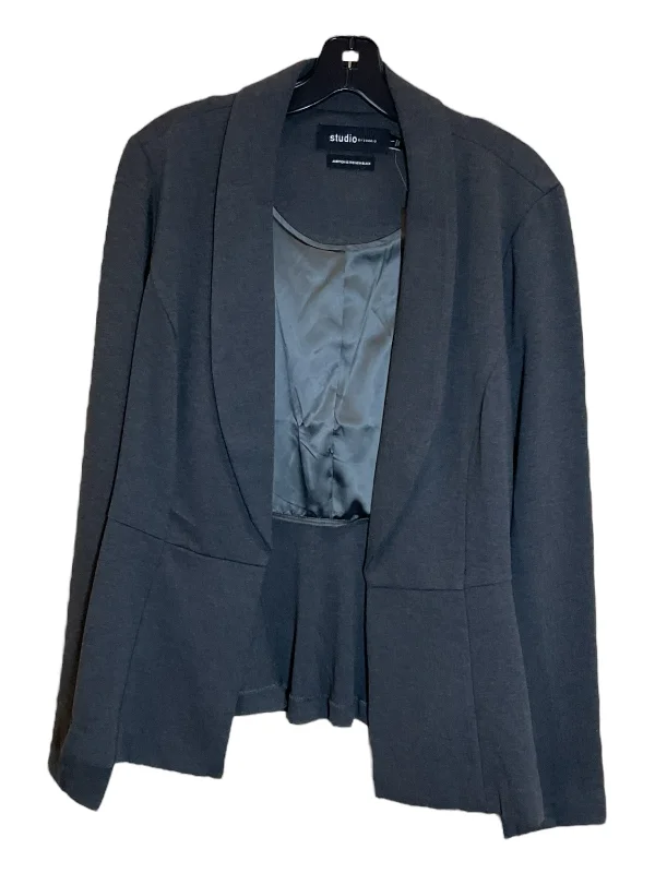 Blazer By Torrid In Grey, Size: 1x