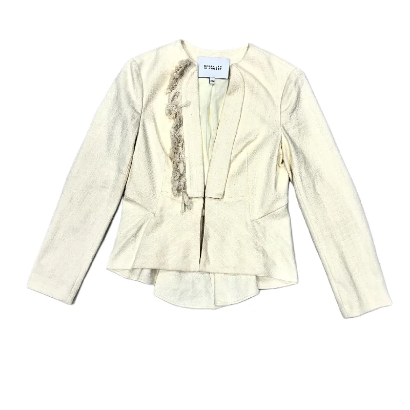 Blazer Designer By Derek Lam In Cream, Size: Xs