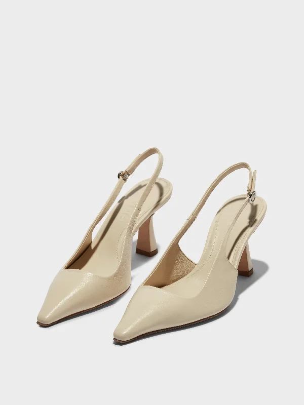 Fernanda Leather Slingback Pumps