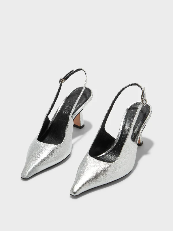 Fernanda Leather Slingback Pumps